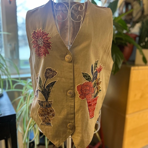 Vintage InStyle floral vest - Picture 1 of 3